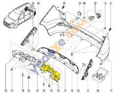 DACİA LODGY Arka Tampon Sol Darbe Emici 850937996R