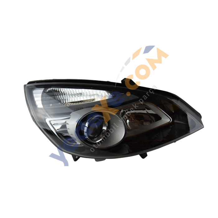 SCENİC II Mercekli Sağ Far SİYAH İÇLİ 7701071368