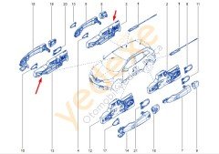 KADJAR Sağ Ön Arka Kapı Dış Açma Modülü 806068605R