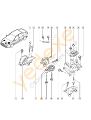 LAGUNA III LATİTUDE Alt Motor Takozu 112380015R