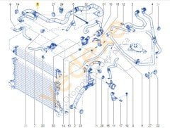 MASTER III Çift Teker Radyatör Üst Hortumu 215010860R