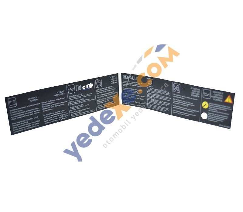 CLIO IV Ön Tampon Panjur Etiketi 978186889R