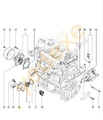 MEGANE IV DUSTER 1.6 H4M Termostat Kapağı 110611214R