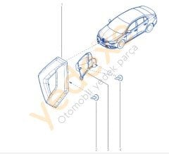 MEGANE Iv Ön Logo Bağlantı Parçası