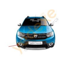 SANDERO STEPWAY LOGAN MCV 17-> Sağ Sis Far Çercevesi (Gri Renkli)