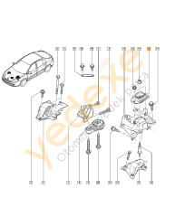 LAGUNA III LATİTUDE 1.5 dci -1.6 K4M Sol Motor Takozu 112200006R